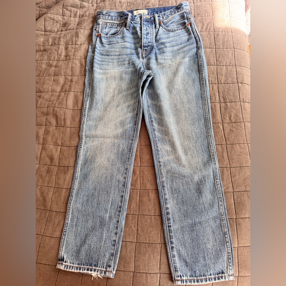 Madewell Women's Straight Leg Jeans - Light Blue